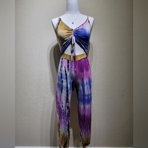 Colorful Tie-Dye Jumpsuit